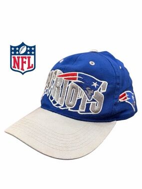 NFL New England Patriots VINTAGE 90’s Embroidered Snapback Logo Hat